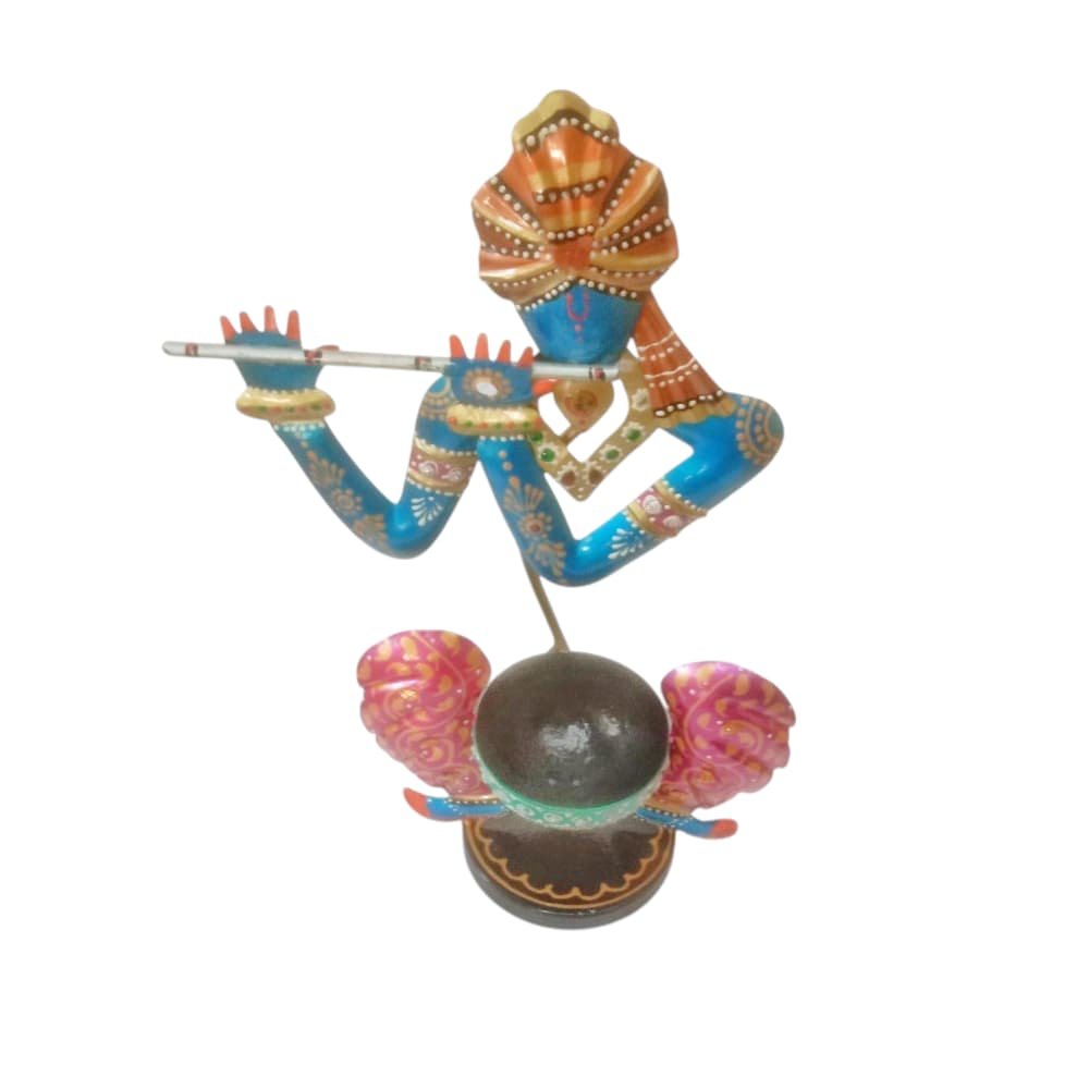 Krishna Metal Tea Light Candle Holder thumbnail 2