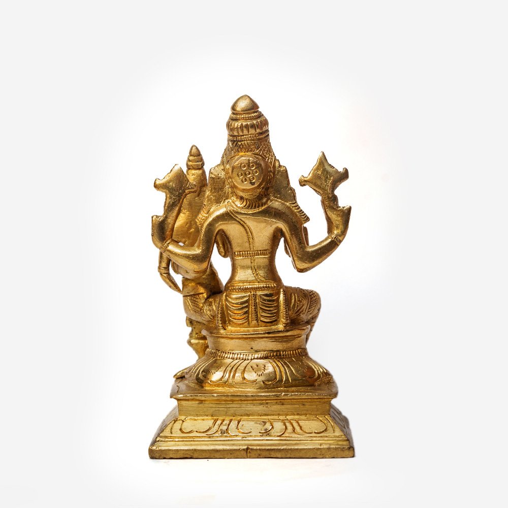 Varaha Laxmi figurine in Brass for Puja at Home & Workspaces thumbnail 2