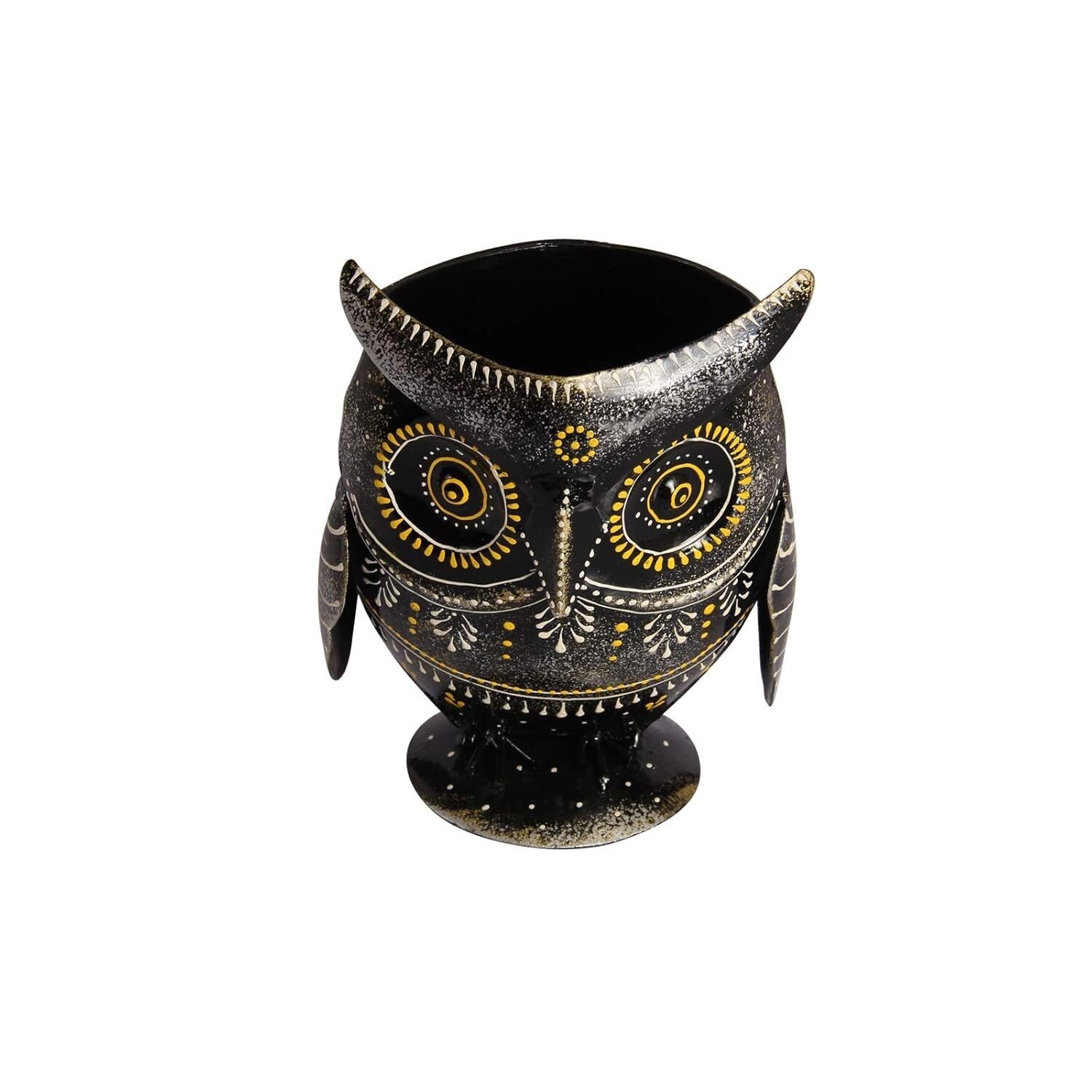 Black Metal Owl Pen Holder thumbnail 2
