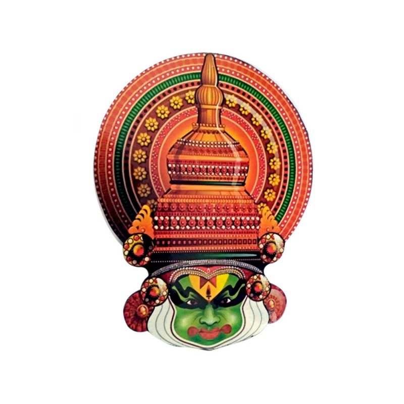 Kathakali Wooden Face [Printed ]