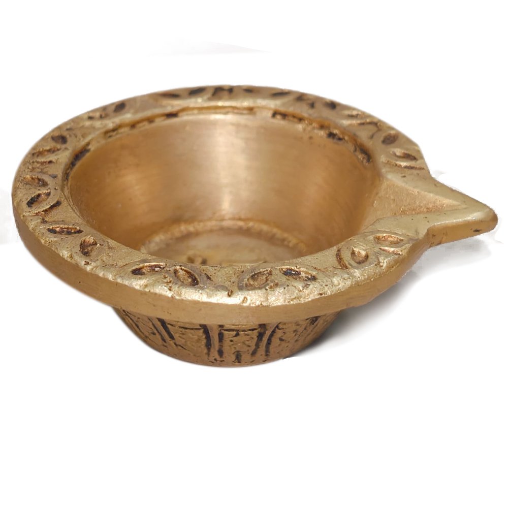 Brass Round Swastik Diya thumbnail 2