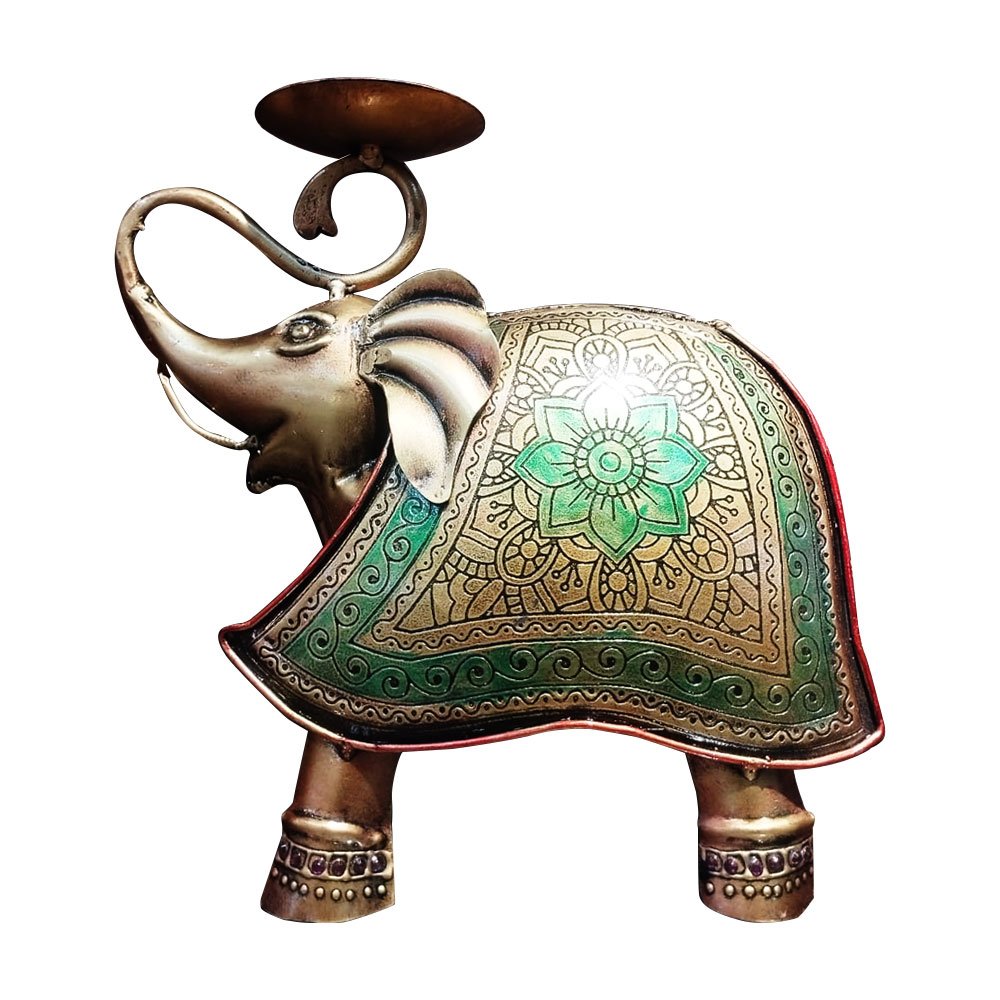 Majestic Elephant Tea Light Candle Holder