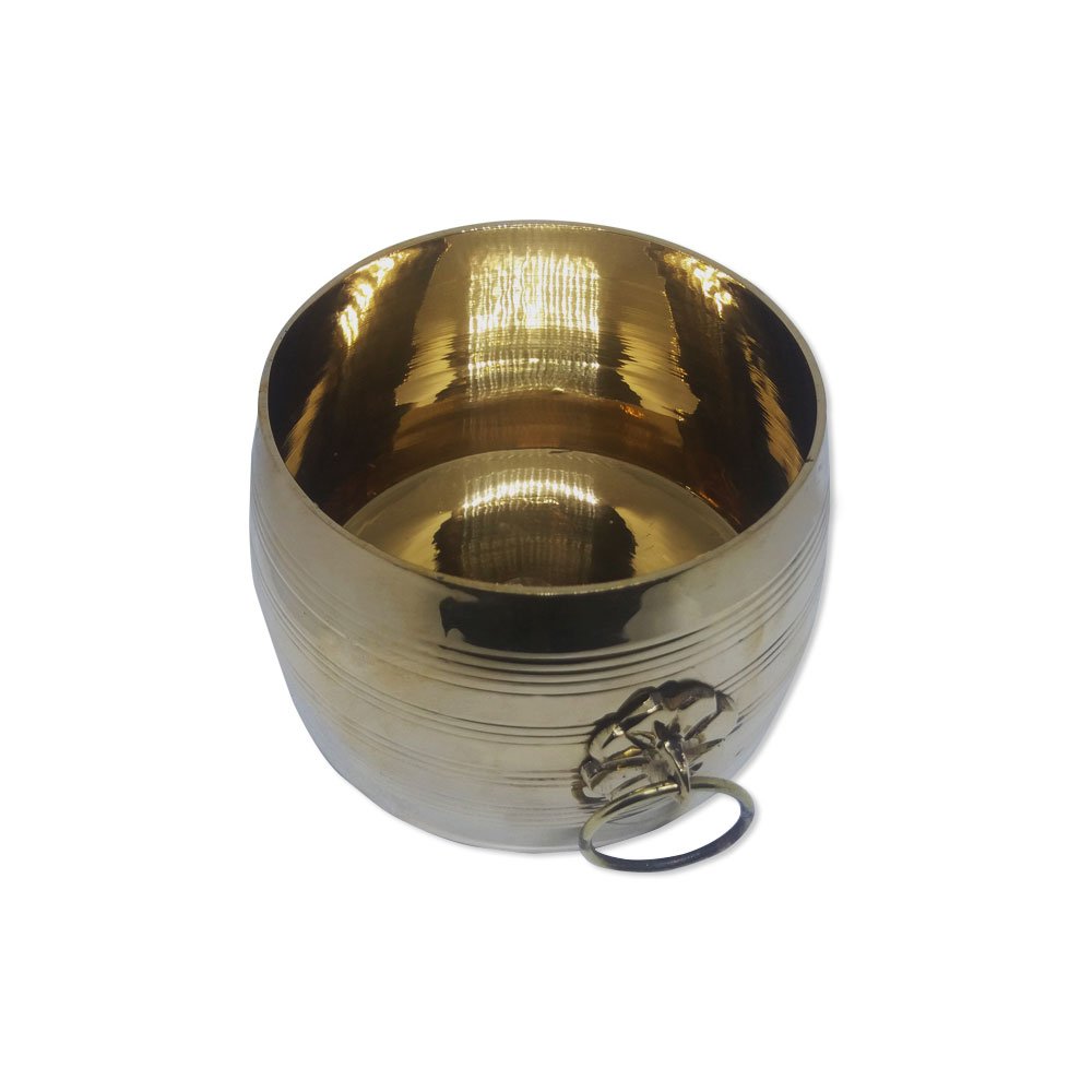 Decorative Small Bell Metal Alloy Nirapara Traditional Measuring Bowl thumbnail 2