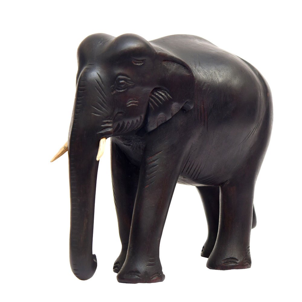 Rosewood Hand Crafted Indian Elephant Showpiece for Home Decor thumbnail 2