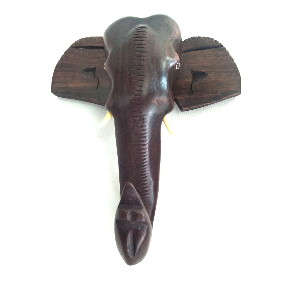 Rosewood Crafted Elephant Head Wall Hang For Home Decor & Gifting thumbnail 3
