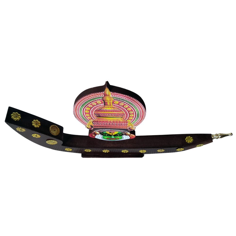 Handcrafted Wooden Model Kathakali Snake Boat Souvenir for Decor/Gifting thumbnail 3