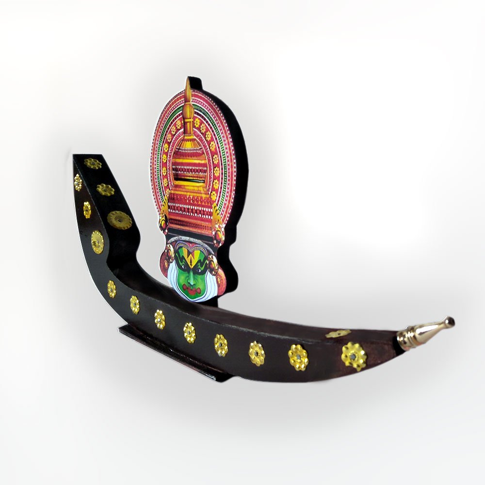 Handcrafted Wooden Model Kathakali Snake Boat Souvenir for Decor/Gifting thumbnail 2