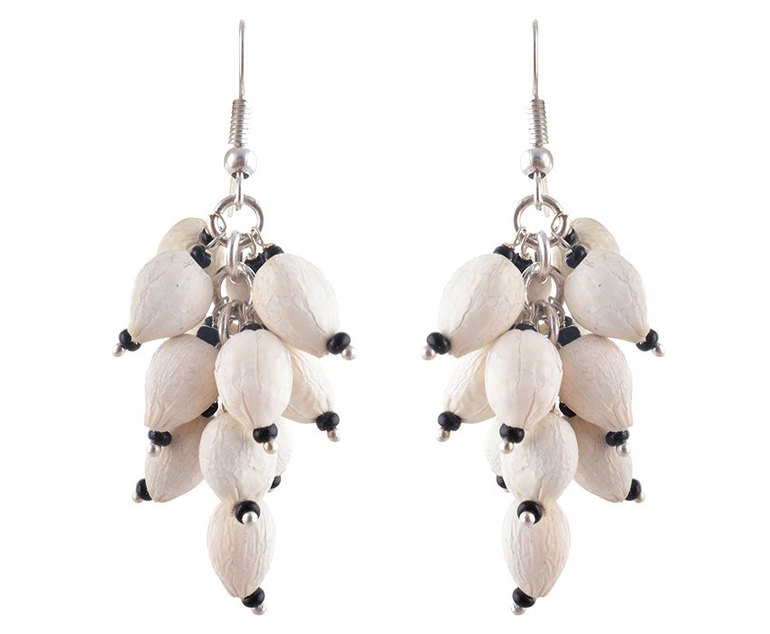 Serene Handcrafted Choker Style Drop Seed Earrings