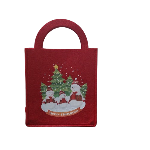 Christmas Treat Bag With Snow Man Picture thumbnail 2