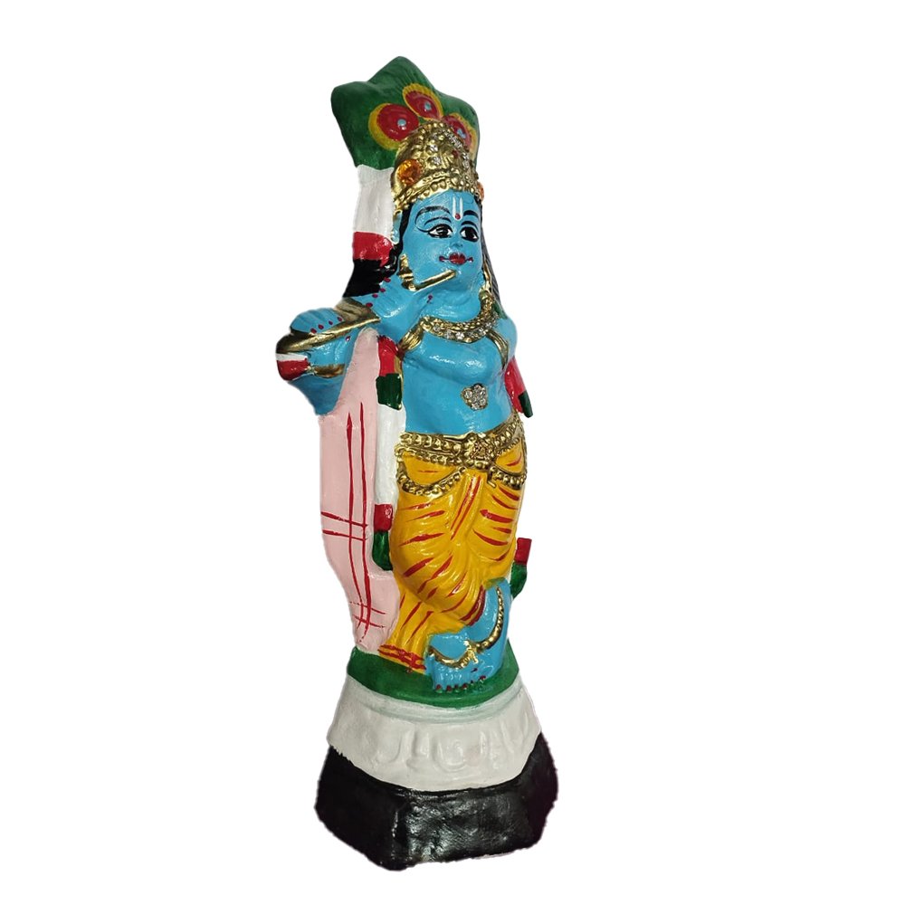 Vishu Kani Paper Mache Idol of Lord Krishna in different sizes. thumbnail 2