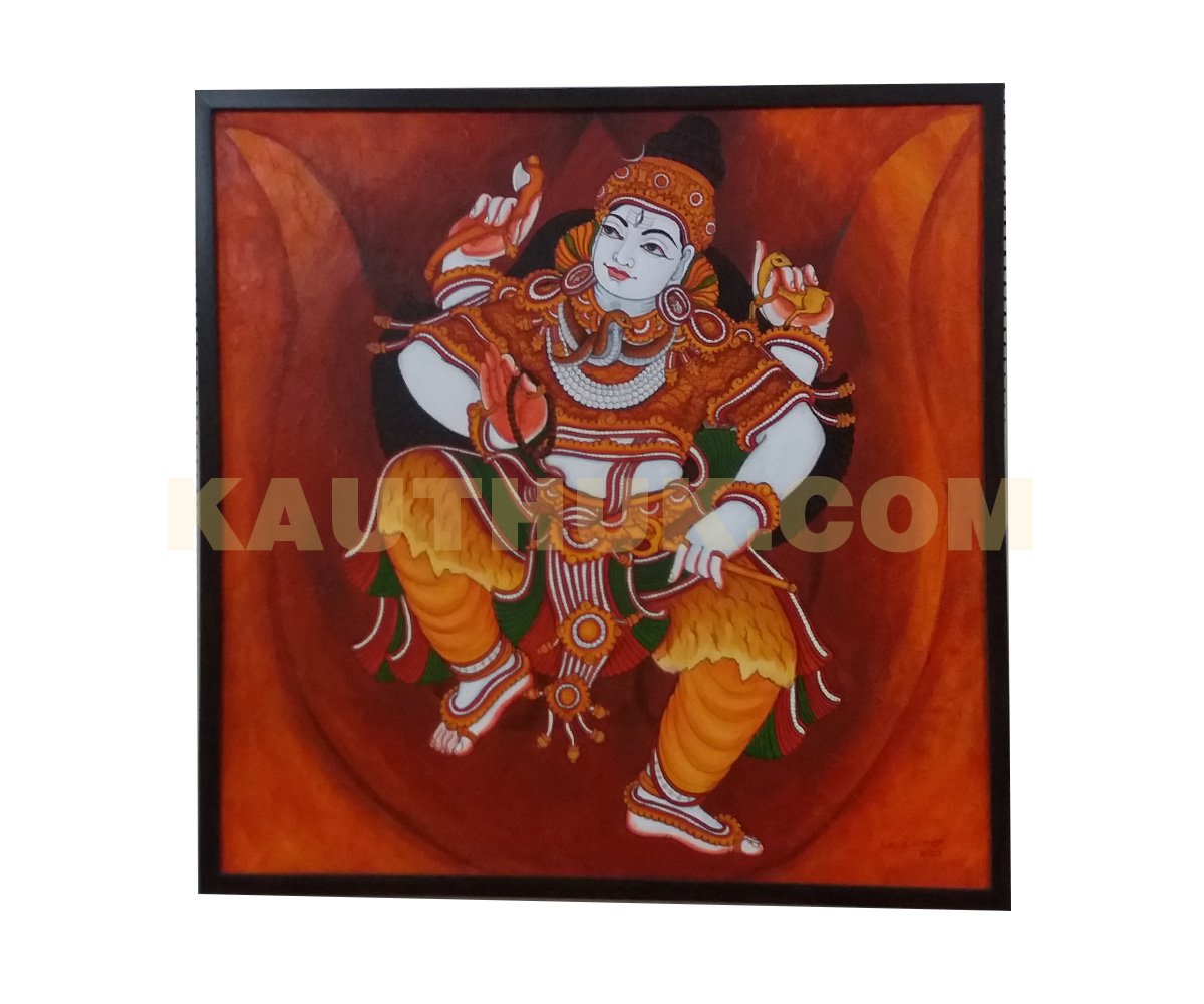 Pradosha Natanam The Dance of Shiva Mural Art for Wall Decor