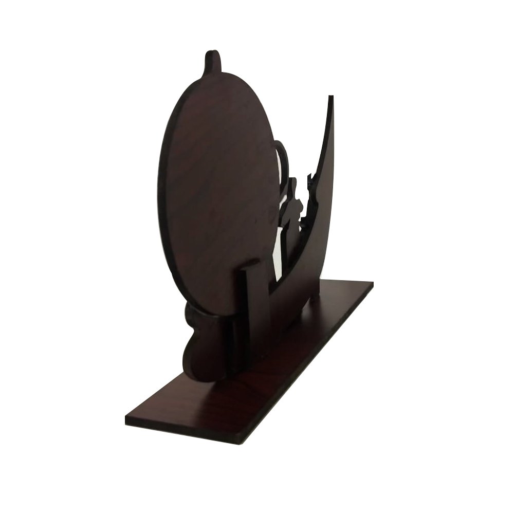 Kerala Souvenir Plaque Memento with Kathakali & Chenda Melam Traditional Temple musical with Chundan Vallam or the Race Boat for Gifting thumbnail 3
