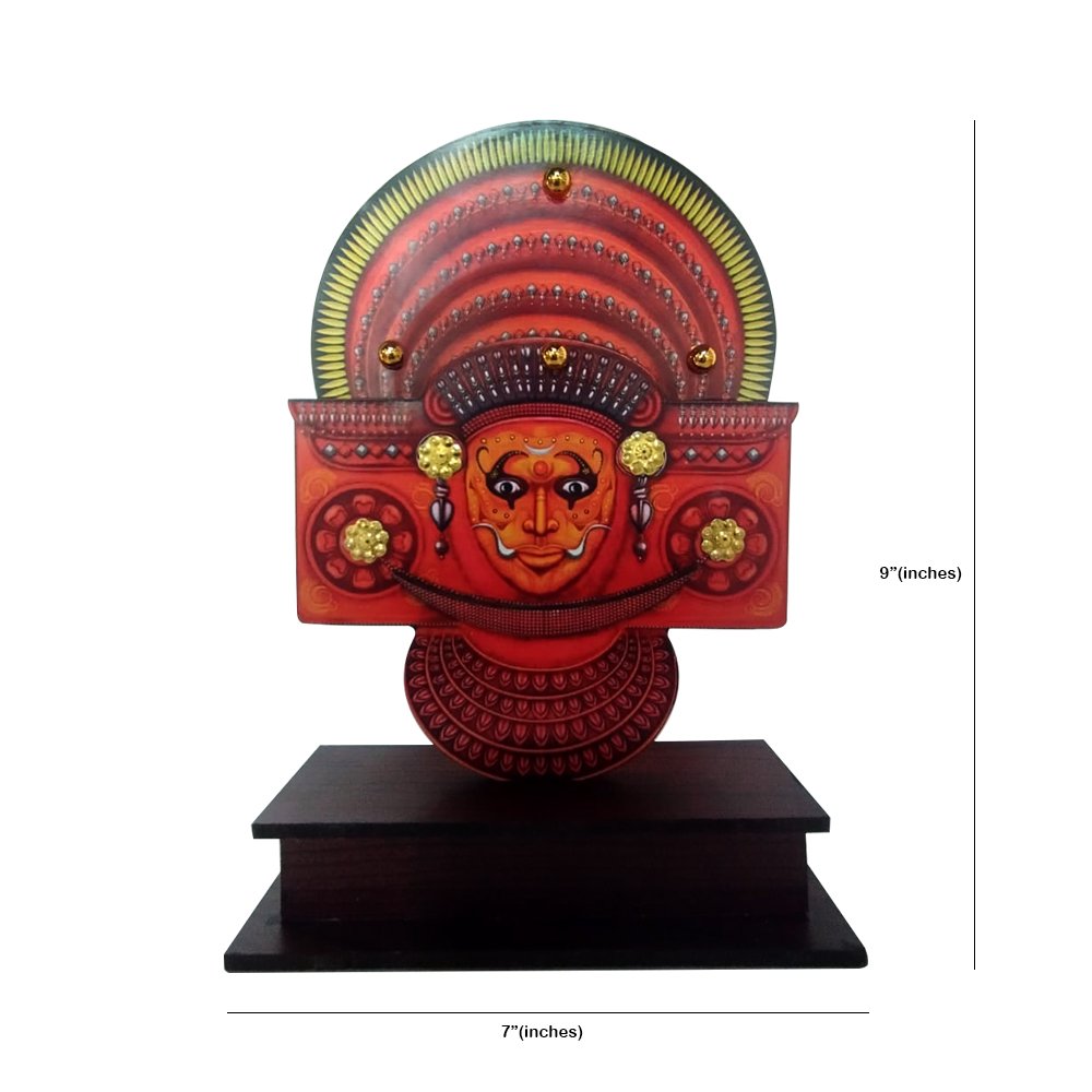 Theyyam Head Kerala Souvenir Plaque Memento for Gifting thumbnail 2