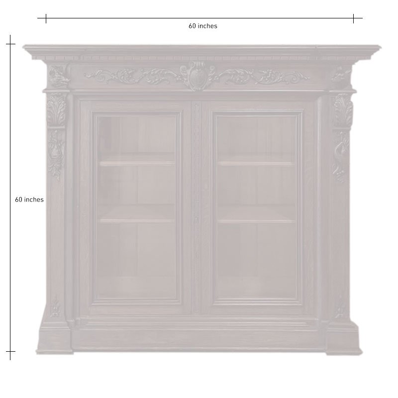Victorian Style Wooden Kitchen Cupboard For Storage & Display thumbnail 4